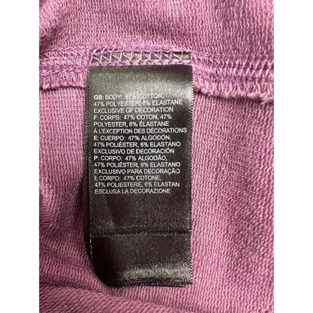 The North Face Mens Medium Purple Long Sleeve Crew Neck Heathered Active Top